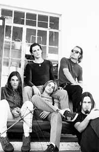 Pariah 1995 (clockwise from left): Shandon Sahm,  Kyle Ellison, Dave Derrick, Jared Tuten, and Sims Ellison