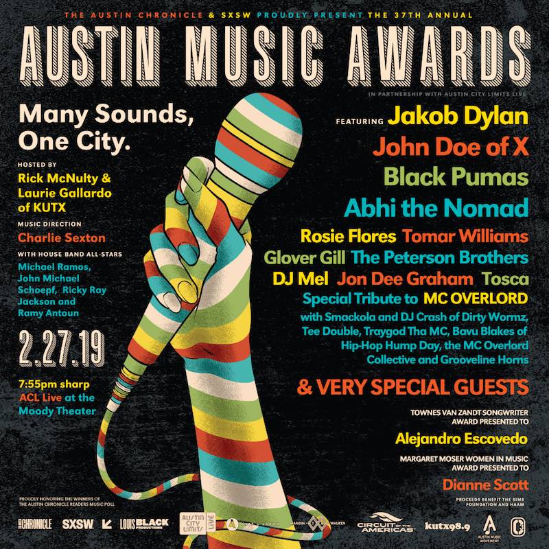 Austin Music Awards Reveals 2019 Lineup Punk icons, big name scions
