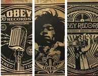 Shepard Fairey’s Artwork, Gifted to His Pal John Doe, Now Adorns the Long Play Lounge