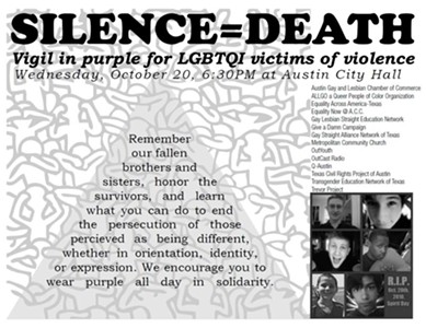 Come Out in Purple Today for the Vigil