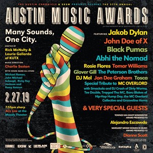 Austin Music Awards Reveals 2019 Lineup