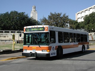 Capital Metro wants to change its shuttle bus contract with the University of Texas, which would, among other things, wipe out the Longhorns' burnt-orange branding on the shuttles.