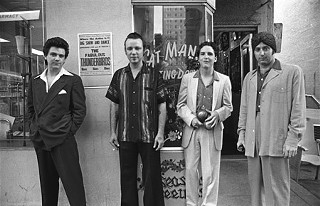 Thunderbirds on Sixth Street, 1978: (l-r) Vaughan, Ferguson, Buck, and Wilson