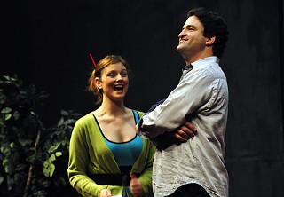 Christina Leidel and Dan Dworin in a scene from <i>The Mikado</i>