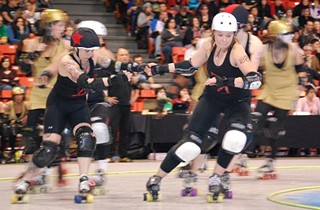 Victory in Chicago: The Rocky Mountain Rollergirls celebrate their 2010 WFTDA championship win