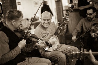 I find the group of people that's playing Irish or old-time and get to have this musical conversation with complete strangers.