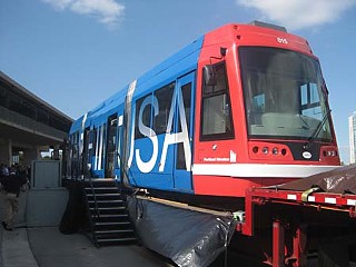 Last November, Austinites got a peek at one of the railcar models being considered for the urban rail proposal.