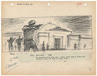 Storyboard from <i>Rebel Without a Cause</i> (1955)