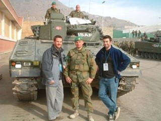 Dan Grant (right) in Afghanistan in 2003: Now aiming for DC in 2013