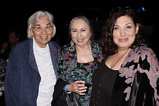 (l-r) Edith (Mrs. Darrell) Royal, Bobbie Nelson, and 
Susan Antone (sisters of Willie and Clifford, respectively) Help Clifford Help Kids. Literally.