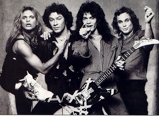 Van Halen on the back cover of 1980's ‘Women and Children First’ LP