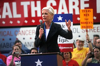 National Planned Parenthood President Cecile Richards addresses the crowd.