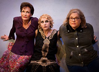 Subterranean blues: (l-r) Babs George, Molly Karrasch, and Mary Agen Cox