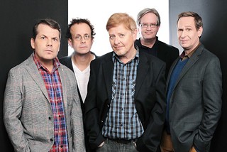 Those Kids today: (l-r) Bruce McCulloch, Kevin McDonald, Dave Foley, Mark McKinney, and Scott Thompson