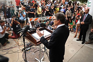 Gov. Rick Perry's press conference, following his indictment.