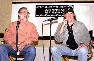 Austin Film Festival:  Bill Wittliff (l) and Neil Young, 2003