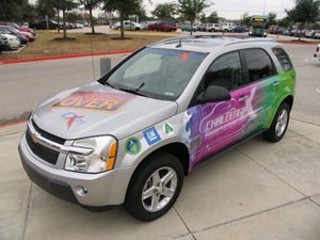 Teams from UT and other schools are trying to make 
SUVs such as this both fuel-efficient and marketable