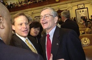 House Speaker Tom Craddick (above right) ran radio ads slamming the Senate for weakening his sought-after education reforms.