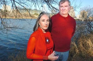 Bill Moriarty (r) – fired from the city's Austin Clean Water 
Program amid allegations that he directed business 
toward his girlfriend Diane Hyatt (l) – has filed suit 
against various city officials, charging contract 
interference and defamation.