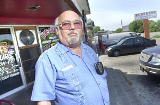 Robert Vasquez, owner of the venerable Tamale House on 
Airport, feels betrayed that his landlord is allowing 
neighboring El Dorado Meat Market to sell Mexican food.