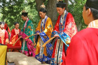 China's Mount Wudang Monastery arrived in Austin this week for a ceremonial blessing of Barton Springs, put together by the Save Our Springs Alliance. The Monastery's sojourn in Austin was the group's first foray into 
the United States – <i>Wells Dunbar</i>