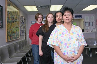The Alternatives to Abortion program diverted $5 million from actual health-care workers such as these at East Austin's Planned Parenthood clinic, to fund nonmedical crisis pregnancy centers that directly served only 11 women last year.