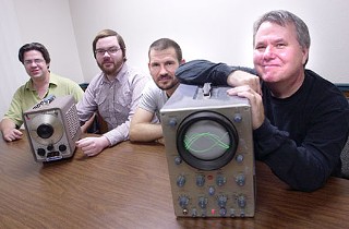 Showers of sound: (l-r) Fariss, Allen, Russell, Reed