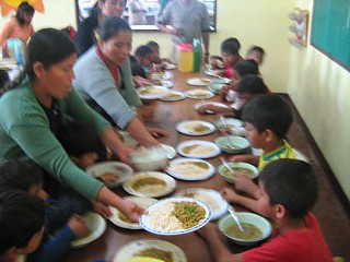 Meal time at the Angels of Hope: The foundation provides food and other services to 130 children.