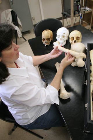 Forensic anthropologist Michelle Hamilton