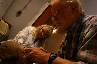 Jerry Melbye and a colleague were part of a Texas State team that researched the famed mummies of Guanajuato, Mexico, last summer.