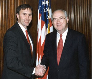 Pete Olson (l) with former U.S. Senator Phil Gramm