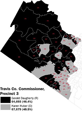 Precinct 3 Travis Co. Commissioner: Huber Wins Southwest Austin