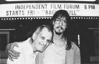 Mark Borchardt (r) and Uncle Bill in <i>American Movie</i>