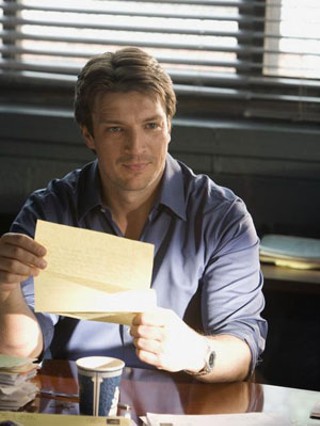 Nathan Fillion stars as a crime writer shadowing a reluctant cop in ABC's <i>Castle</i>.