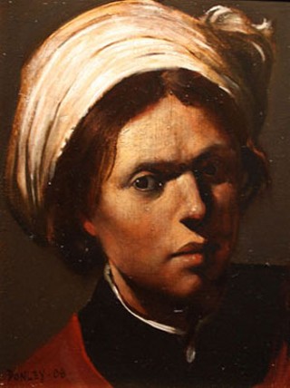 <i>Figure With White Cap (No. 48)</i> by Ray Donley