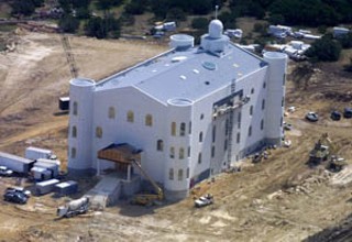 Construction in 2005 on the temple at the FLDS compound