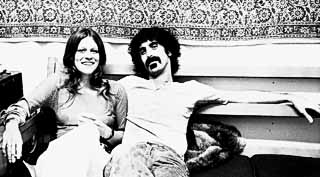 Frank Zappa (and Melissa) backstage at the Armadillo, 1971