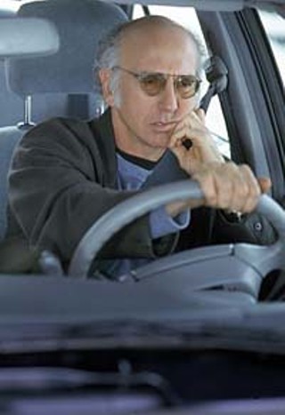 Larry David is trying to curb his enthusiasm over having to sit through another freakin' awards show.