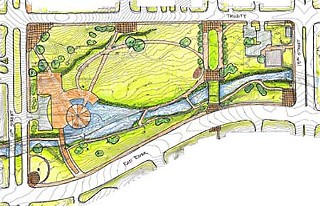 The first design round yielded this schematic for Waterloo Park; now, Project for Public Spaces is starting fresh, emphasizing “placemaking” to attract people and varied daily uses.