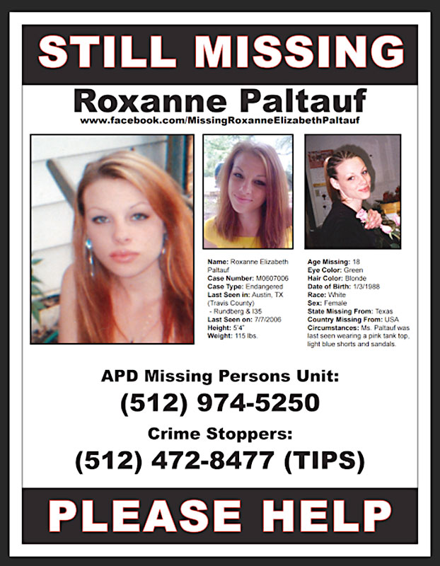 10 Years Later, Family and APD Are Still Searching for Roxanne Paltauf
