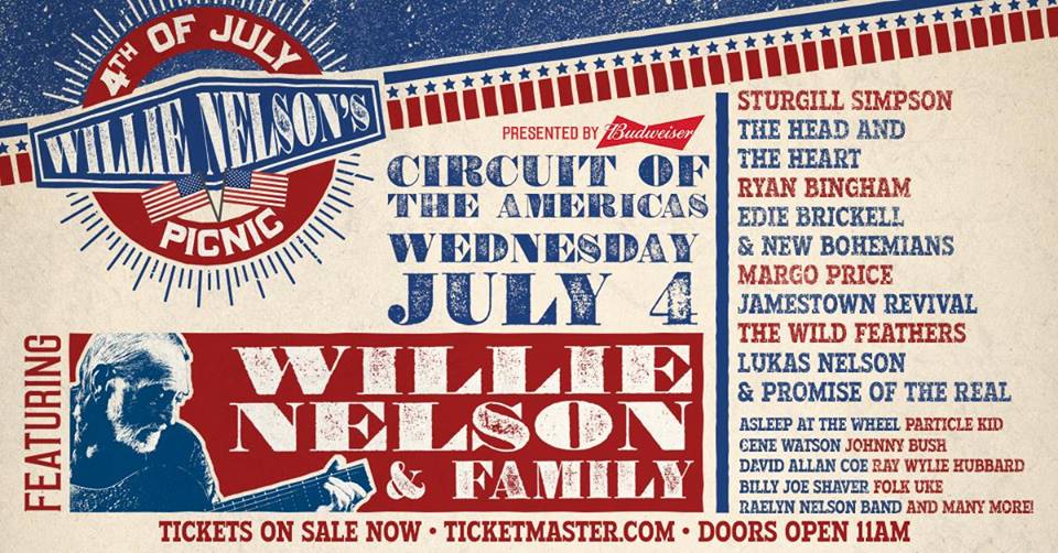 Willie Nelson's Fourth of July Picnic Music Calendar The Austin