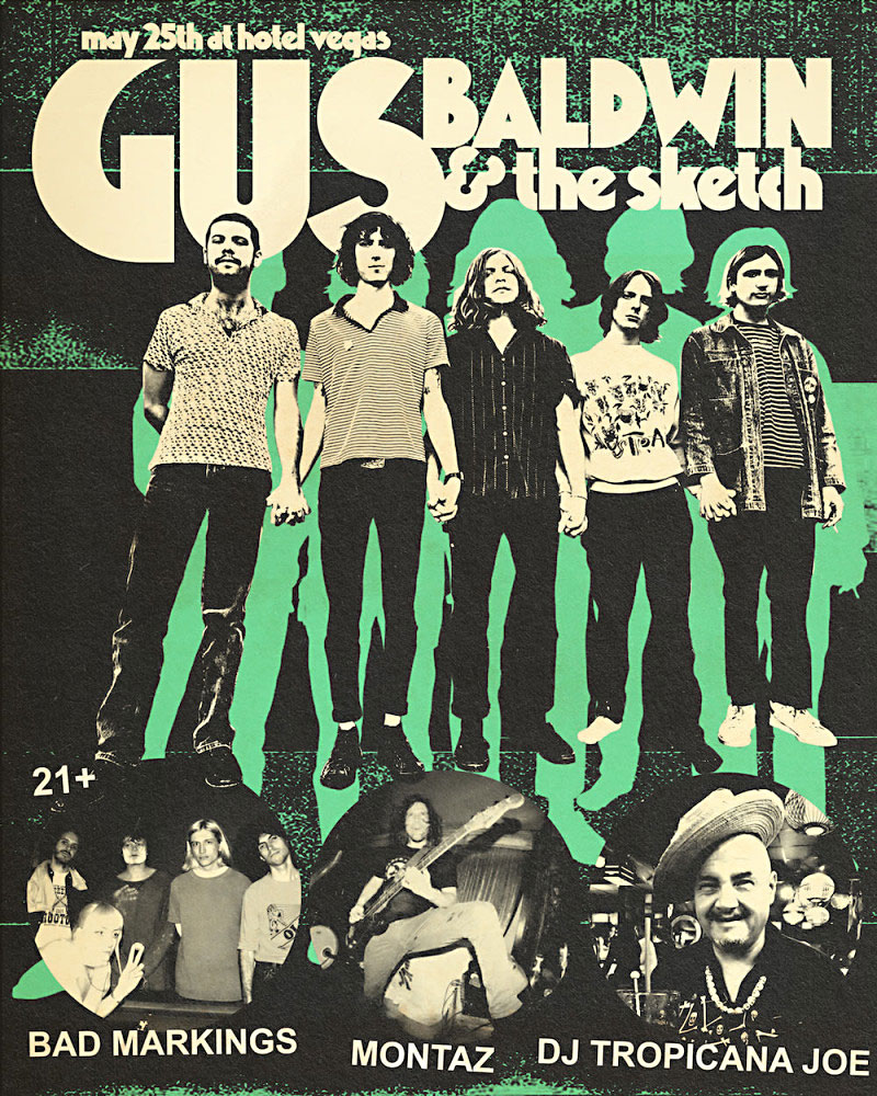 Crucial Concerts for the Coming Week Gus Baldwin & the Sketch, High