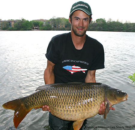 carp lake fish cyr caught setting record town al then state he st american